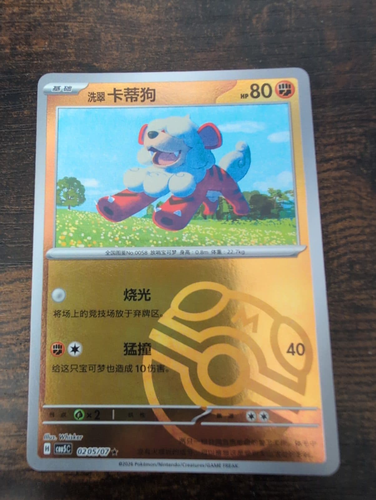Growlithe from CBB5C