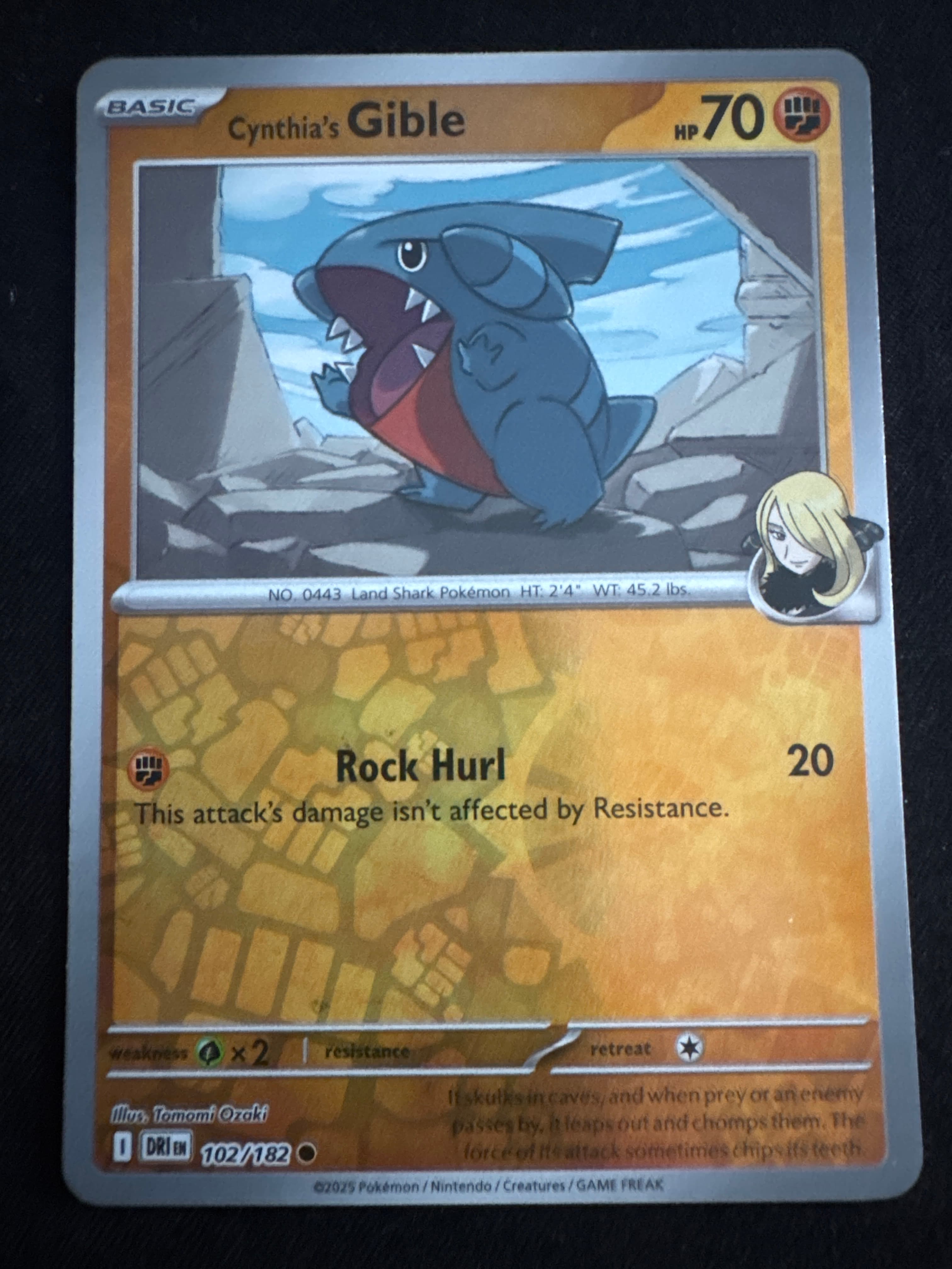 Cynthia's Gible from Destined Rivals