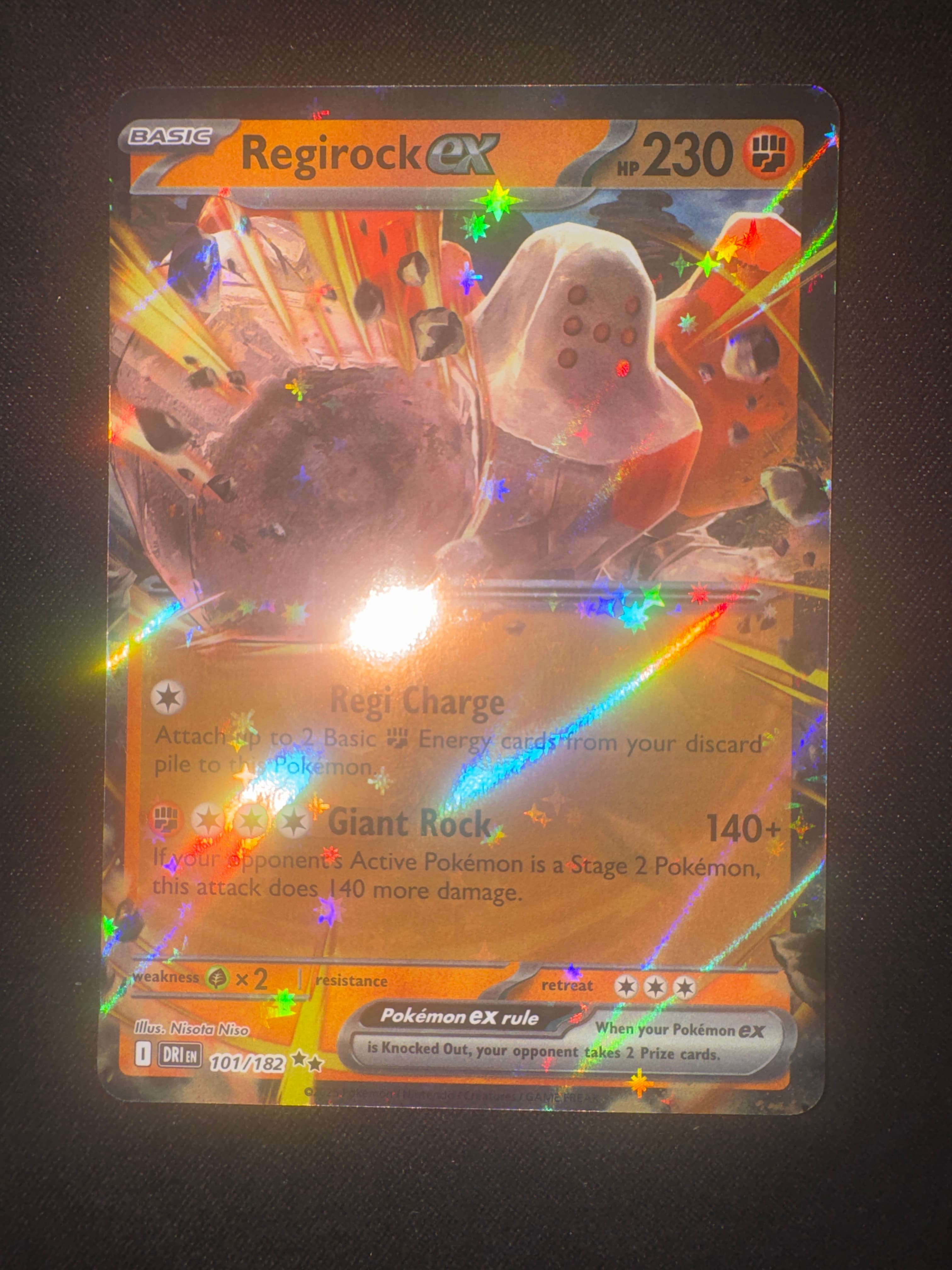 Regirock ex from Destined Rivals