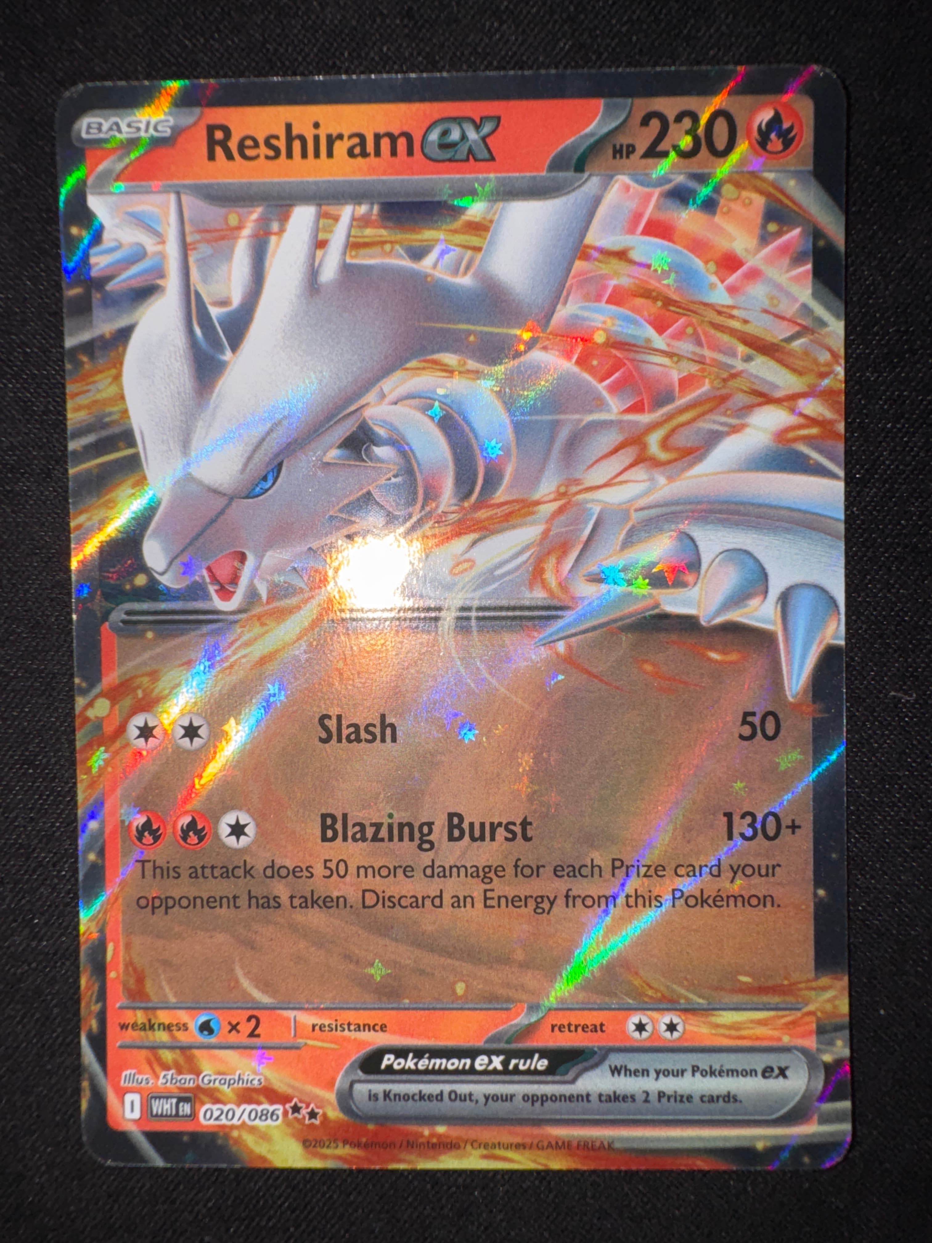 Reshiram ex from White Flare