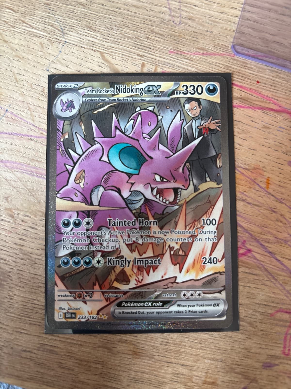 Team Rocket's Nidoking ex from Destined Rivals